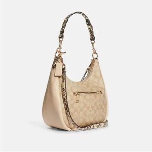 NWT COACH Jules Hobo In Signature Canvas